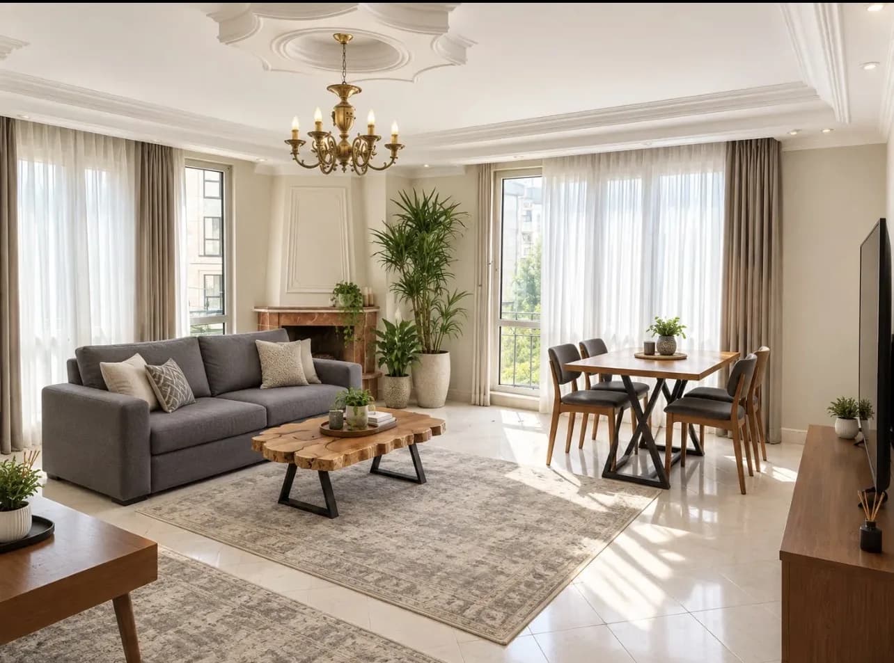 55متر 1خواب تاپ لوکیشن سعادت اباد