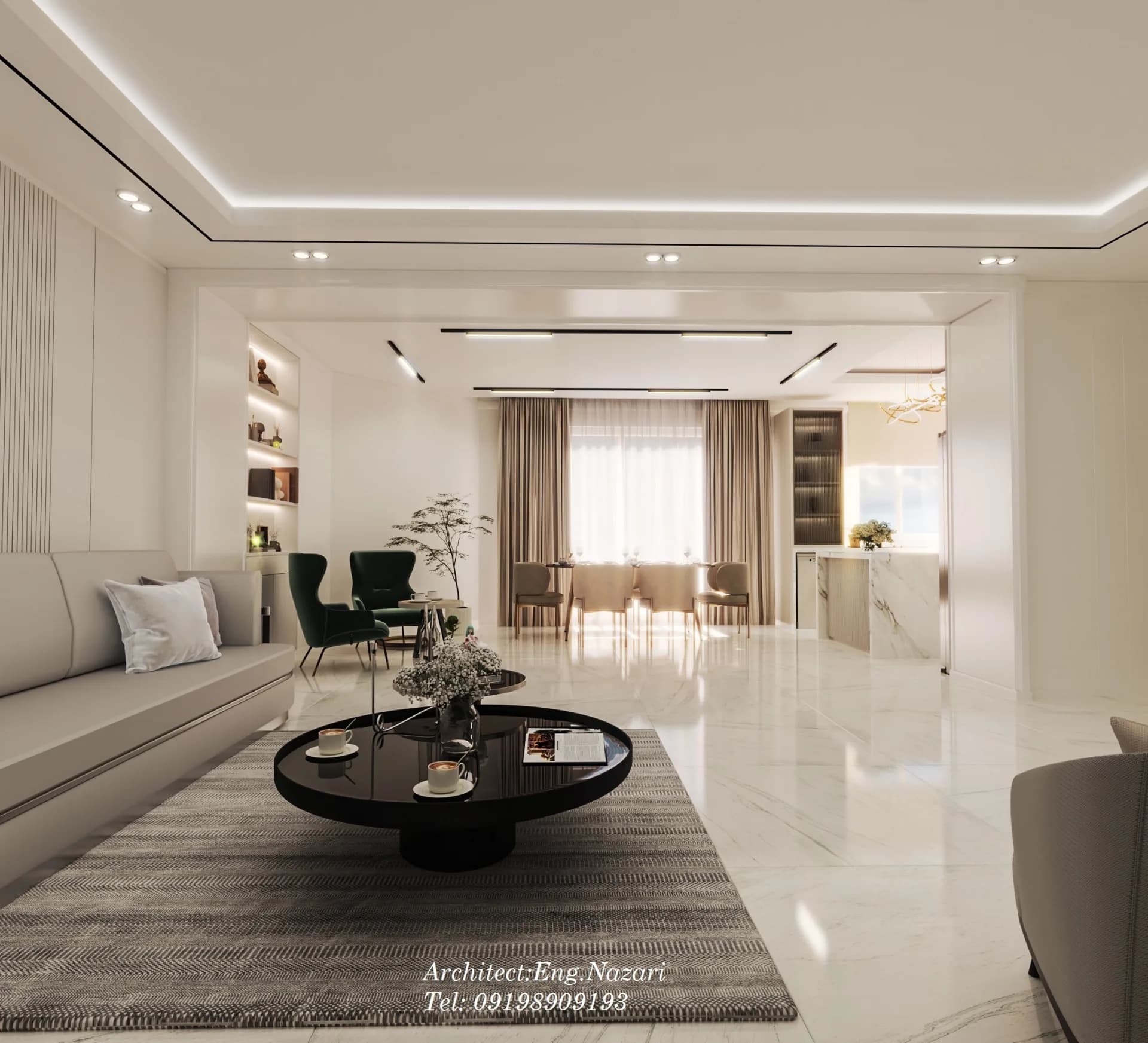 اپارتمان ۱۴۰ متری در سعادت اباد، بلوار فرحزادی