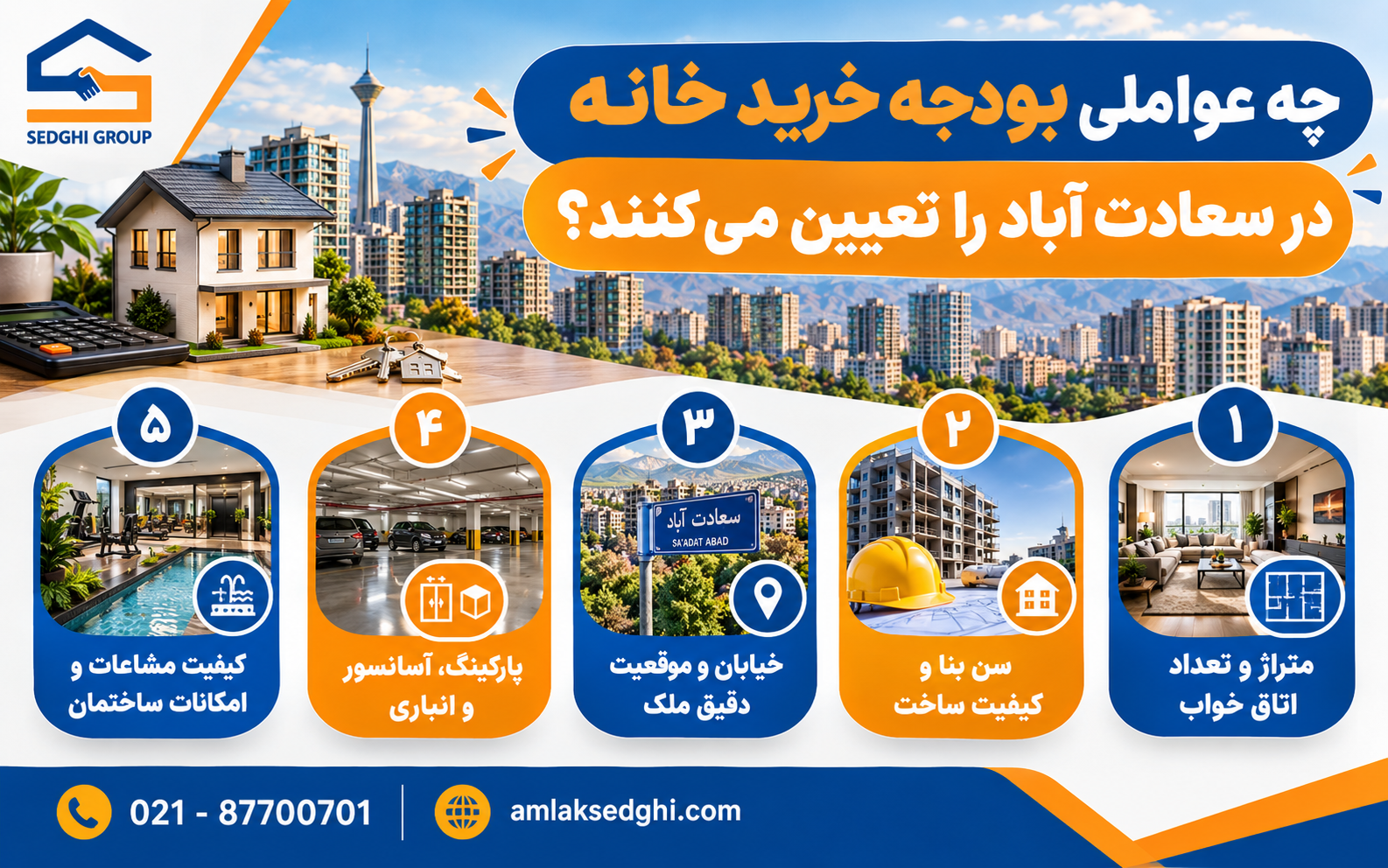 عوامل تعیین بودجه خرید خانه سعادت آباد